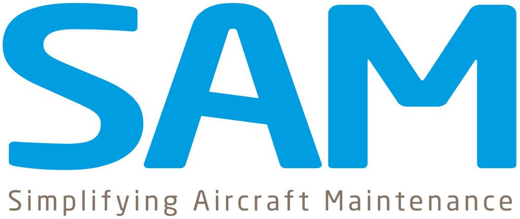 Logo SAM, la solución integral y avanzada para la gestión de operaciones en el ámbito aeronáutico